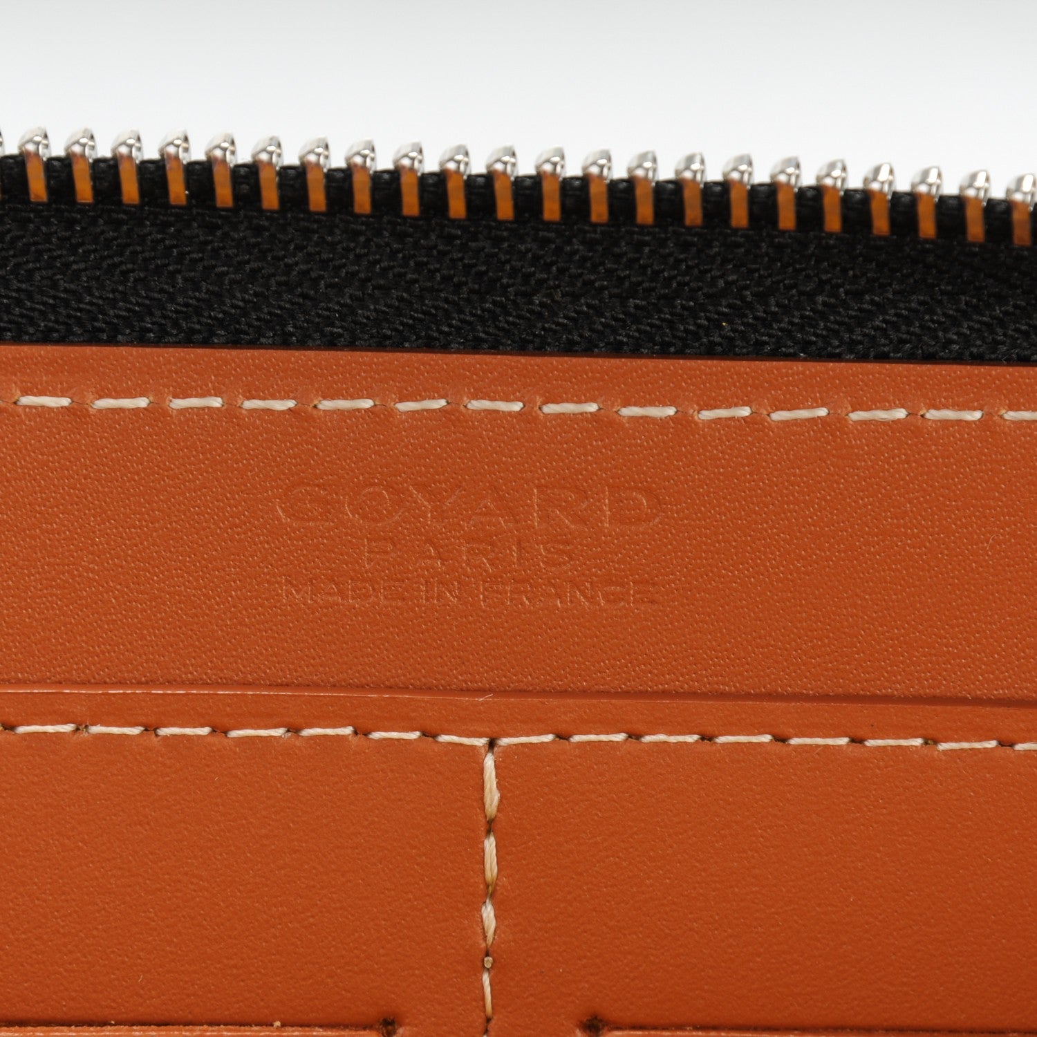 Goyard Goyardine Matignon Zip Around GM Wallet Black Gold 6 of 6