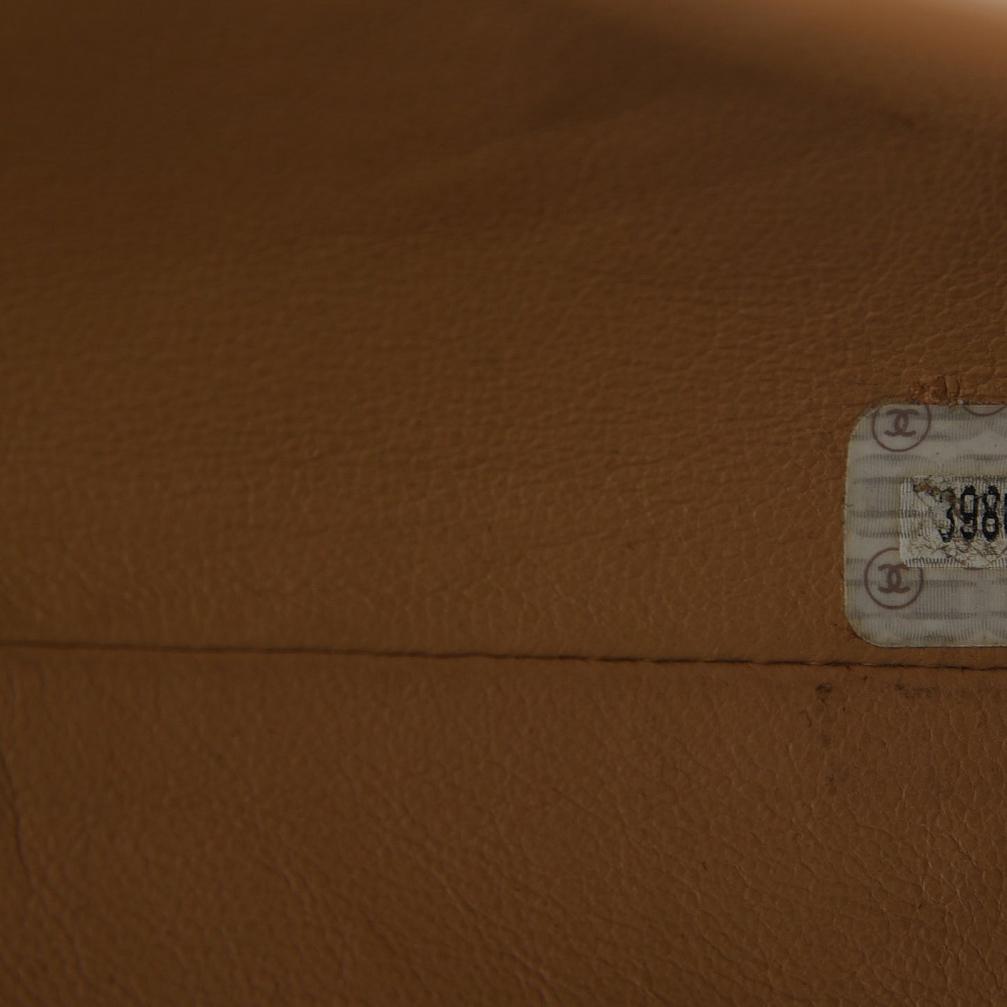 Lambskin Quilted Clutch Flap Beige