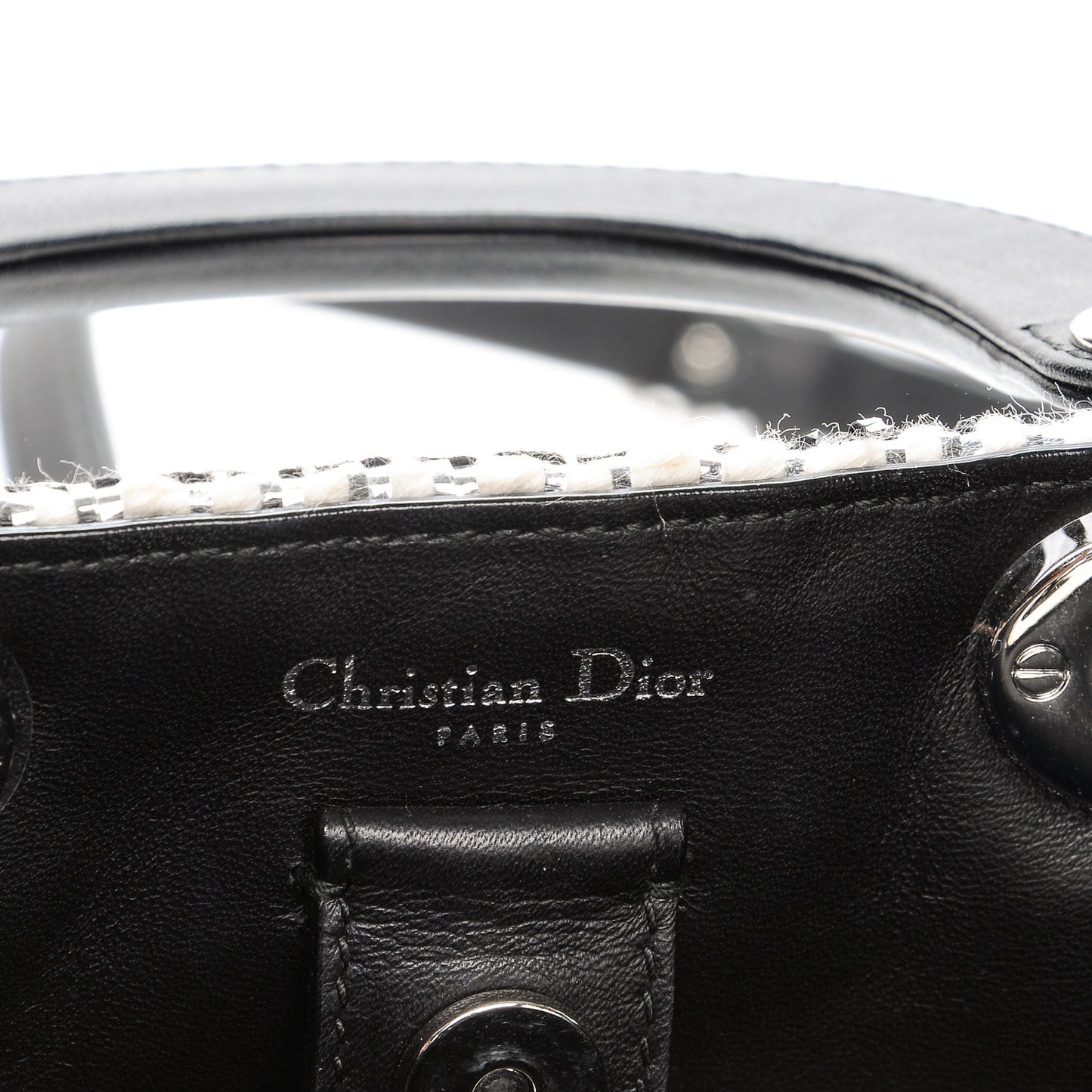 Metallic Tweed Mini Diorissimo Silver