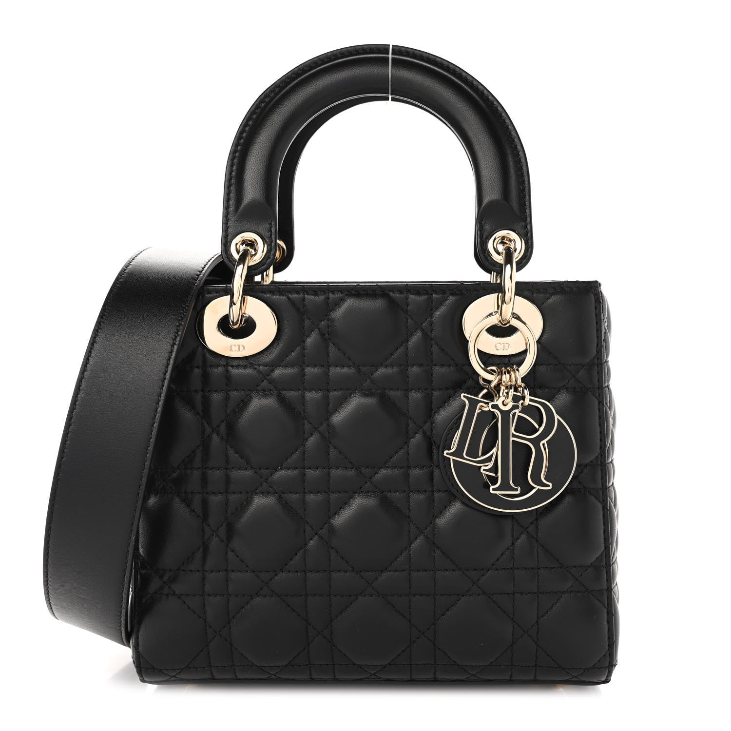 Christian Dior Lambskin Cannage Small My ABCDior Lady Dior Black 1 of 11