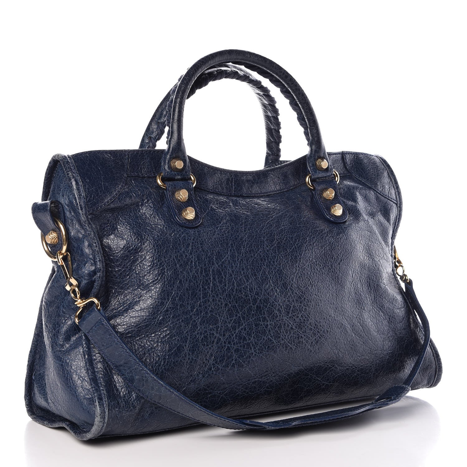 Balenciaga Agneau Giant 12 Gold Hardware City Bleu Mineral 3 of 11