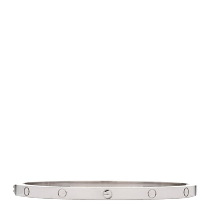 Cartier 18K White Gold Small LOVE Bracelet 16 2 of 4