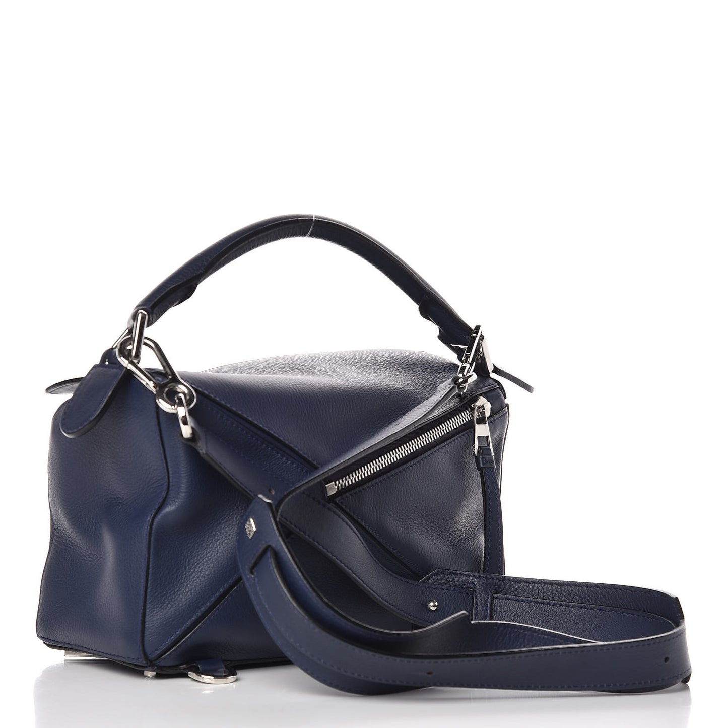 Calfskin Small Puzzle Bag Marine