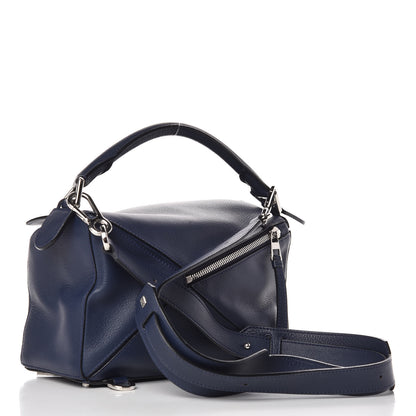 Loewe Calfskin Small Puzzle Bag Marine 3 of 11