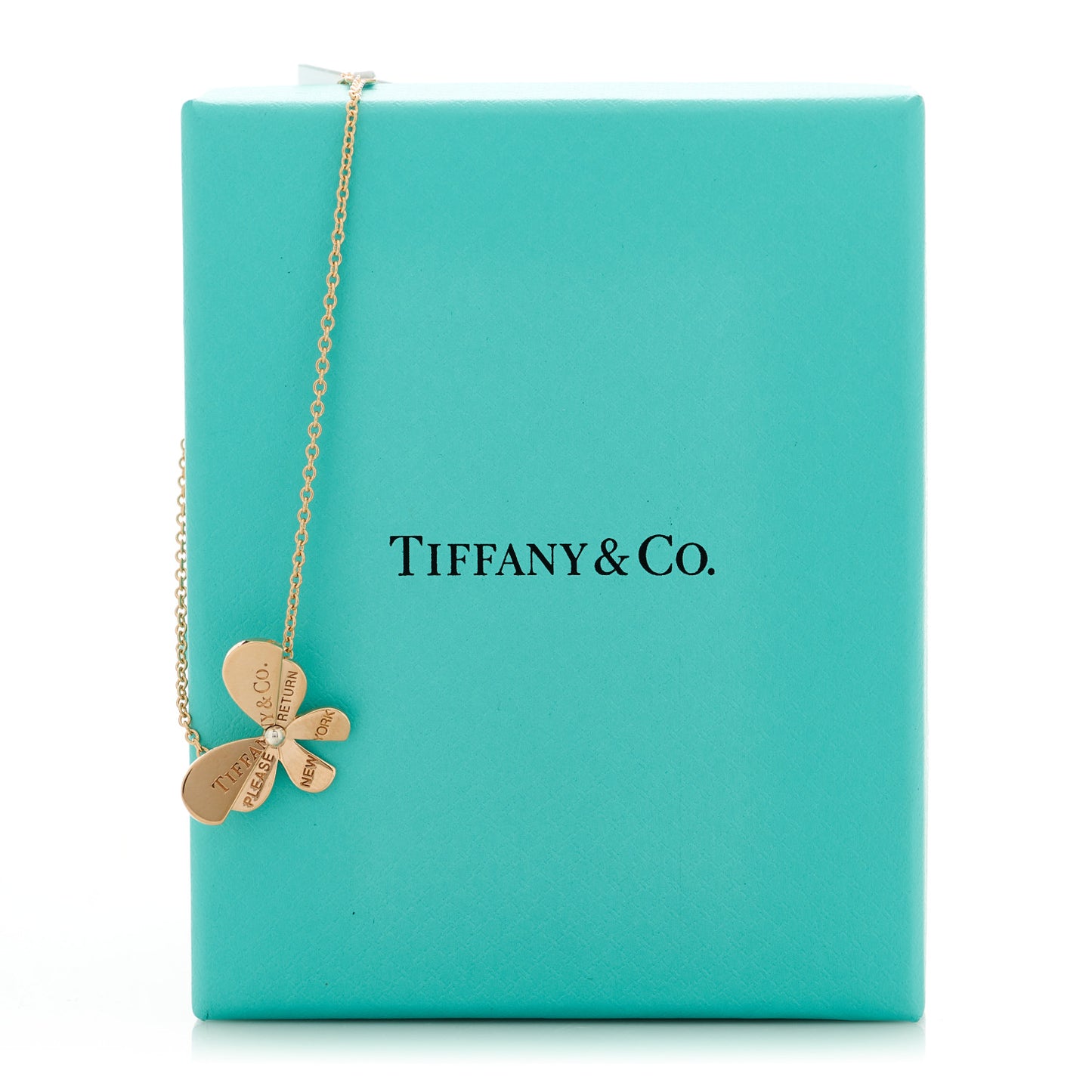 18K Rose Gold Sterling Silver Return to Tiffany Love Bugs Butterfly Bracelet