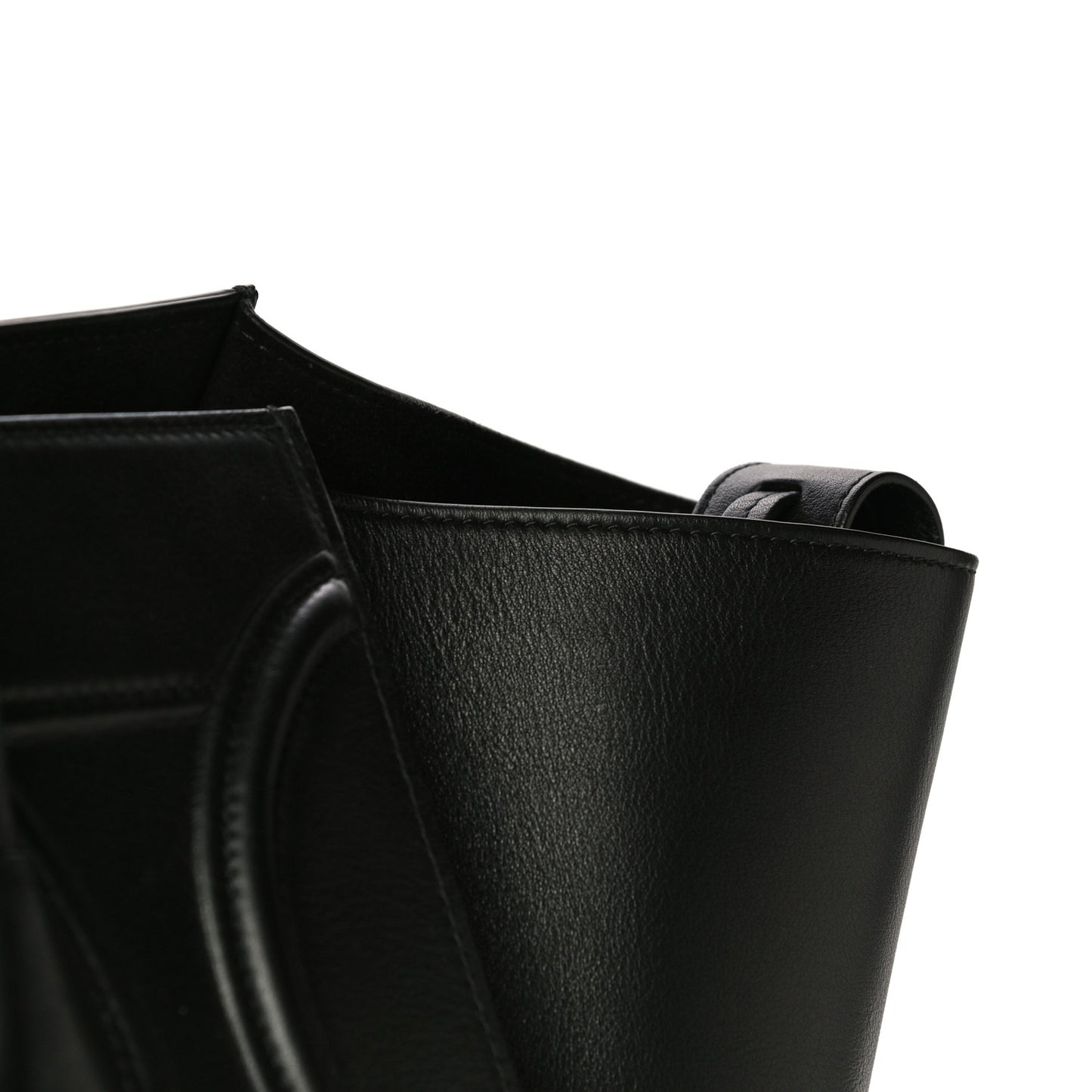Supple Calfskin Medium Phantom Luggage Black