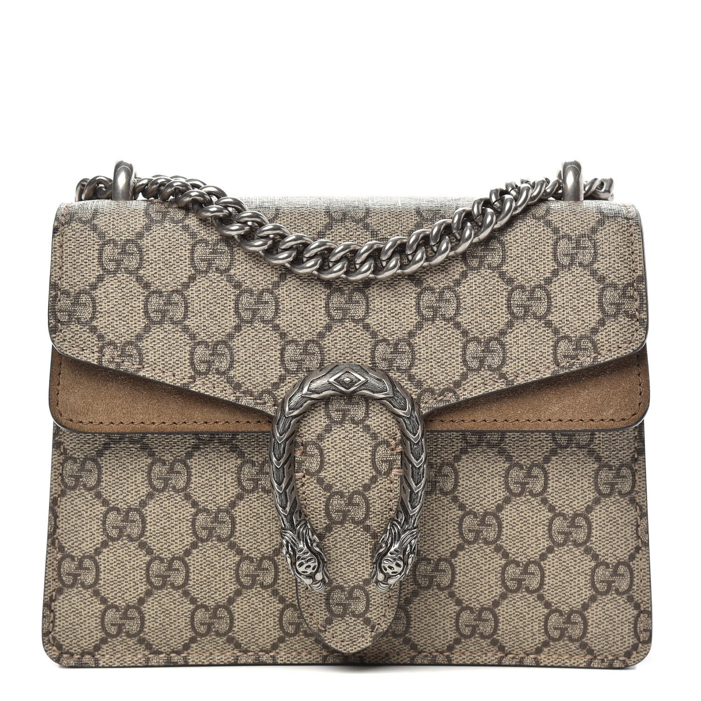 GG Supreme Monogram Mini Dionysus Shoulder Bag Taupe