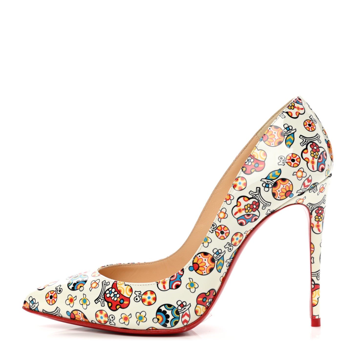 Patent Pigalle Follies Fiori 100 Pumps 35.5 Latte
