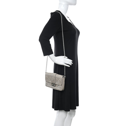 Christian Dior Patent Cannage New Lock Pouch Grey 3 of 10