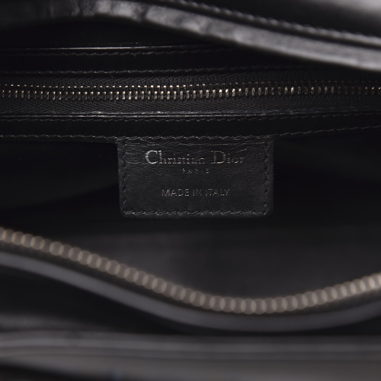 Christian Dior Smooth Calfskin Large Lucky Badges Lady Dior Black 6 of 13