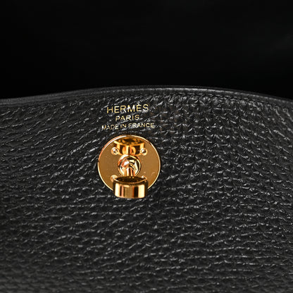 Hermes Taurillon Clemence Mini Lindy 20 Black 6 of 11