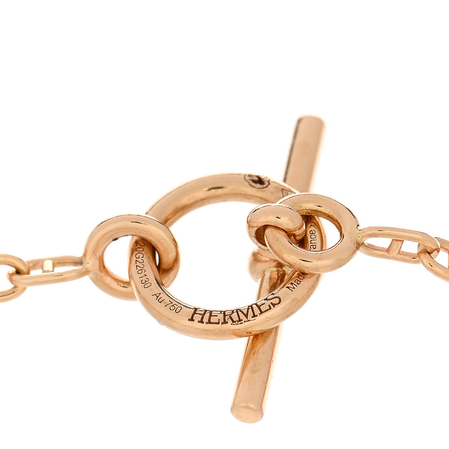 Hermes 18K Rose Gold Diamond Farandole Bracelet SH 3 of 4
