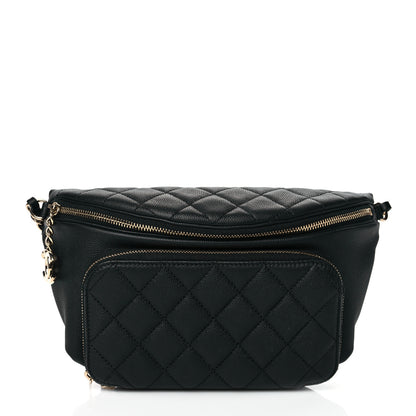 Chanel Caviar Quilted Business Affinity Waist Belt Bag Black 1 of 10
