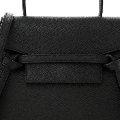 Celine Grained Calfskin Nano Belt Bag Black 8 of 11