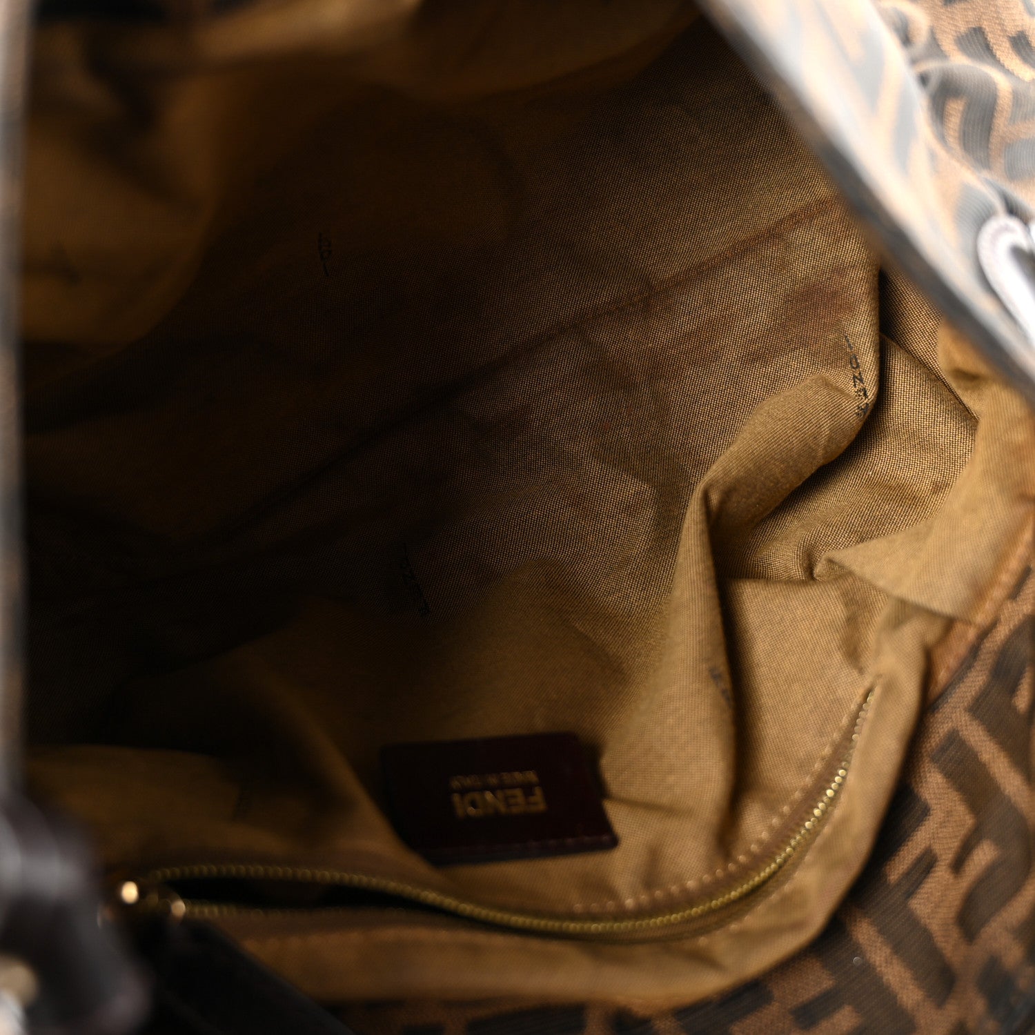 Fendi Zucca Medium Chef Shoulder Bag Tobacco 12 of 13