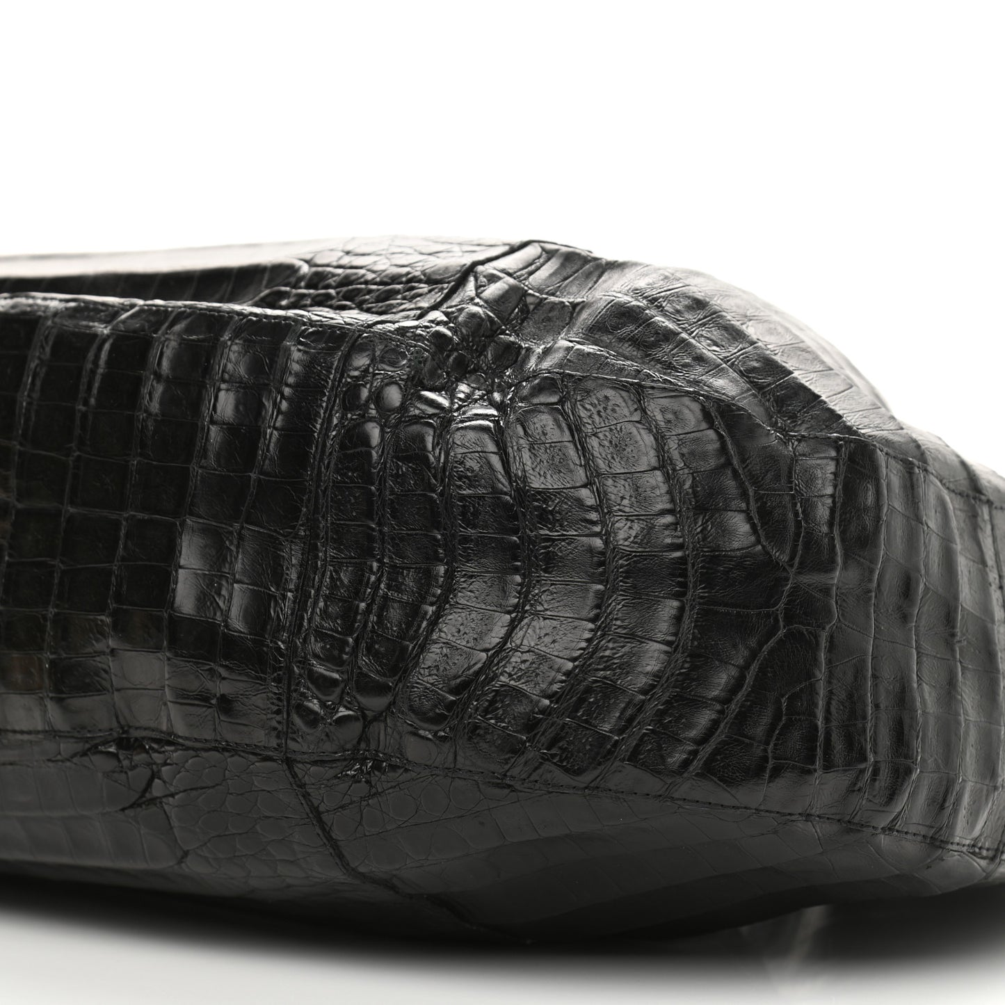 Crocodile Hobo Black