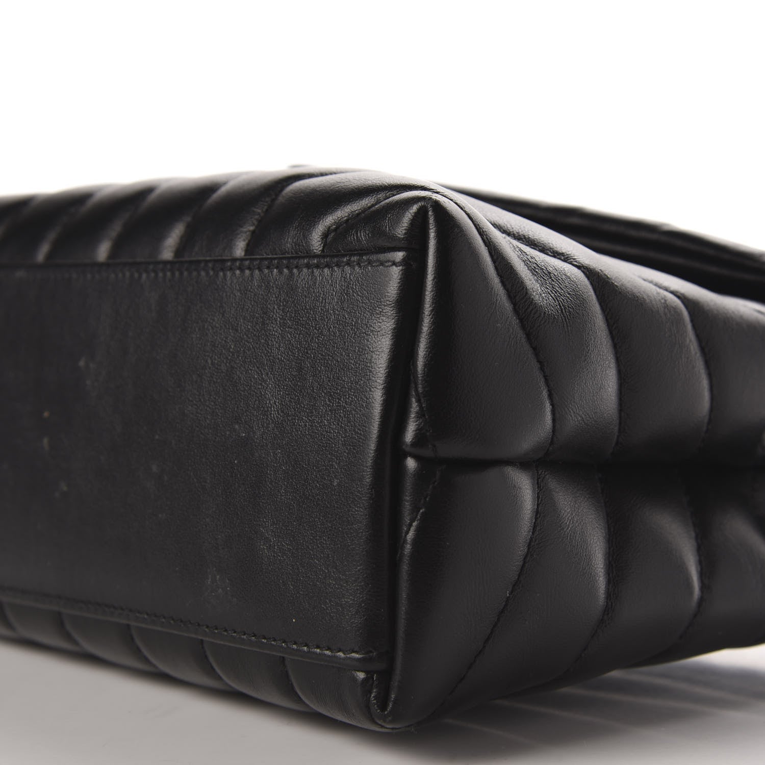 Saint Laurent Calfskin Y Quilted Monogram Small Loulou Chain Satchel Black 7 of 10