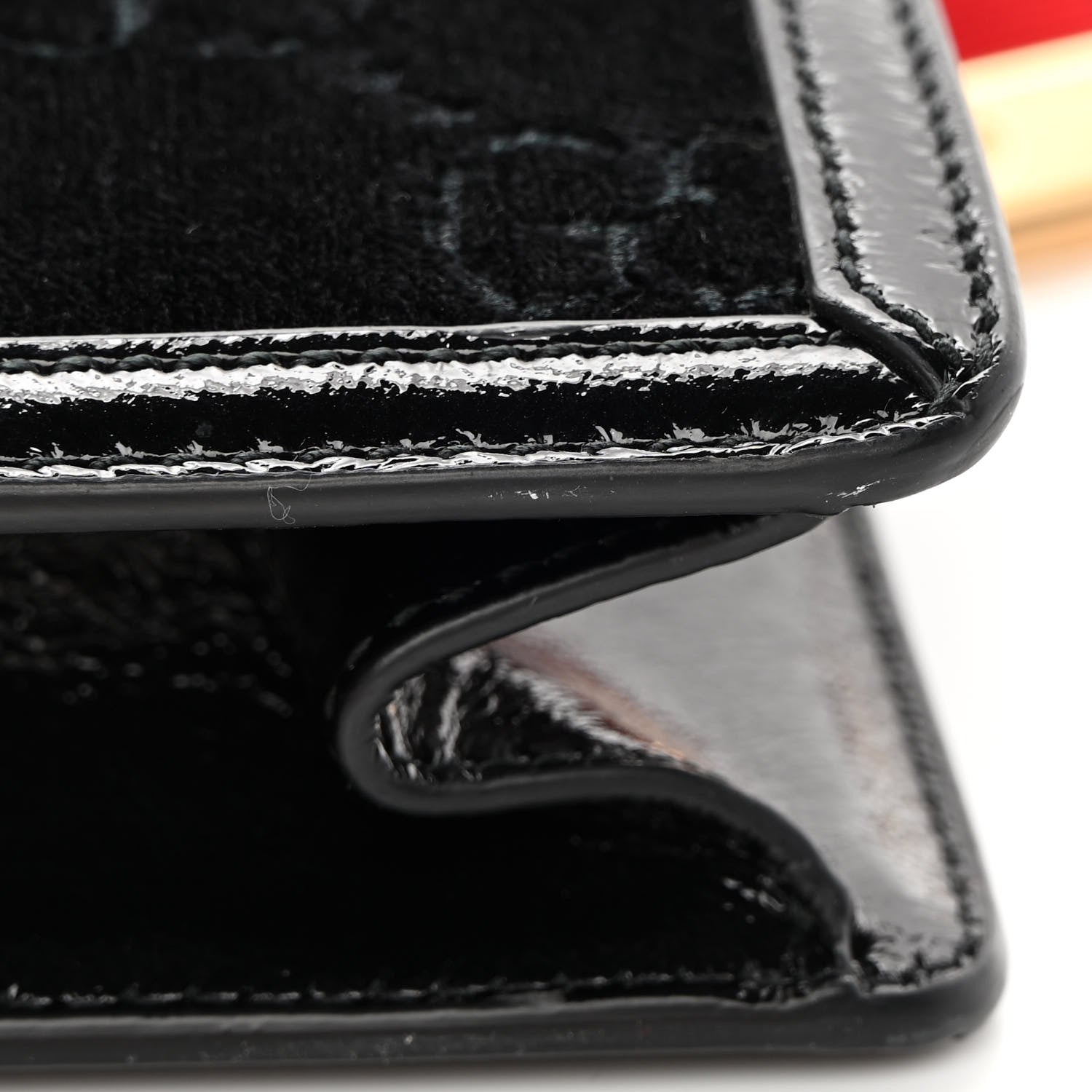 Gucci Velvet GG Monogram Small Sylvie Shoulder Bag Black 13 of 15