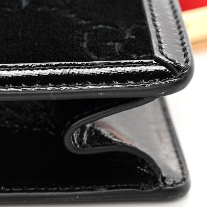 Gucci Velvet GG Monogram Small Sylvie Shoulder Bag Black 13 of 15