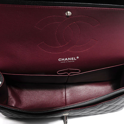 Chanel Caviar Quilted Jumbo Double Flap Black 9 of 9