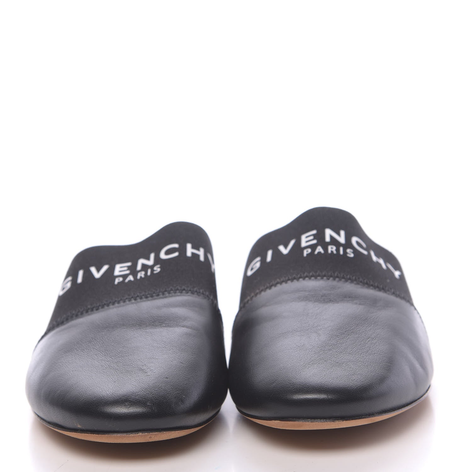 Givenchy Calfskin Bedford Logo Mule Slides 36.5 Black 2 of 9