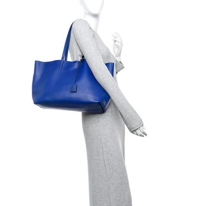 Saint Laurent Calfskin Large Shopping Tote Ultramarine 3 of 28
