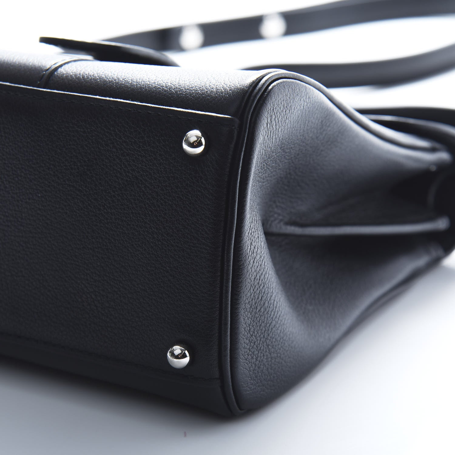 Delvaux Grained Calfskin Mini Brillant Satchel Black 8 of 9