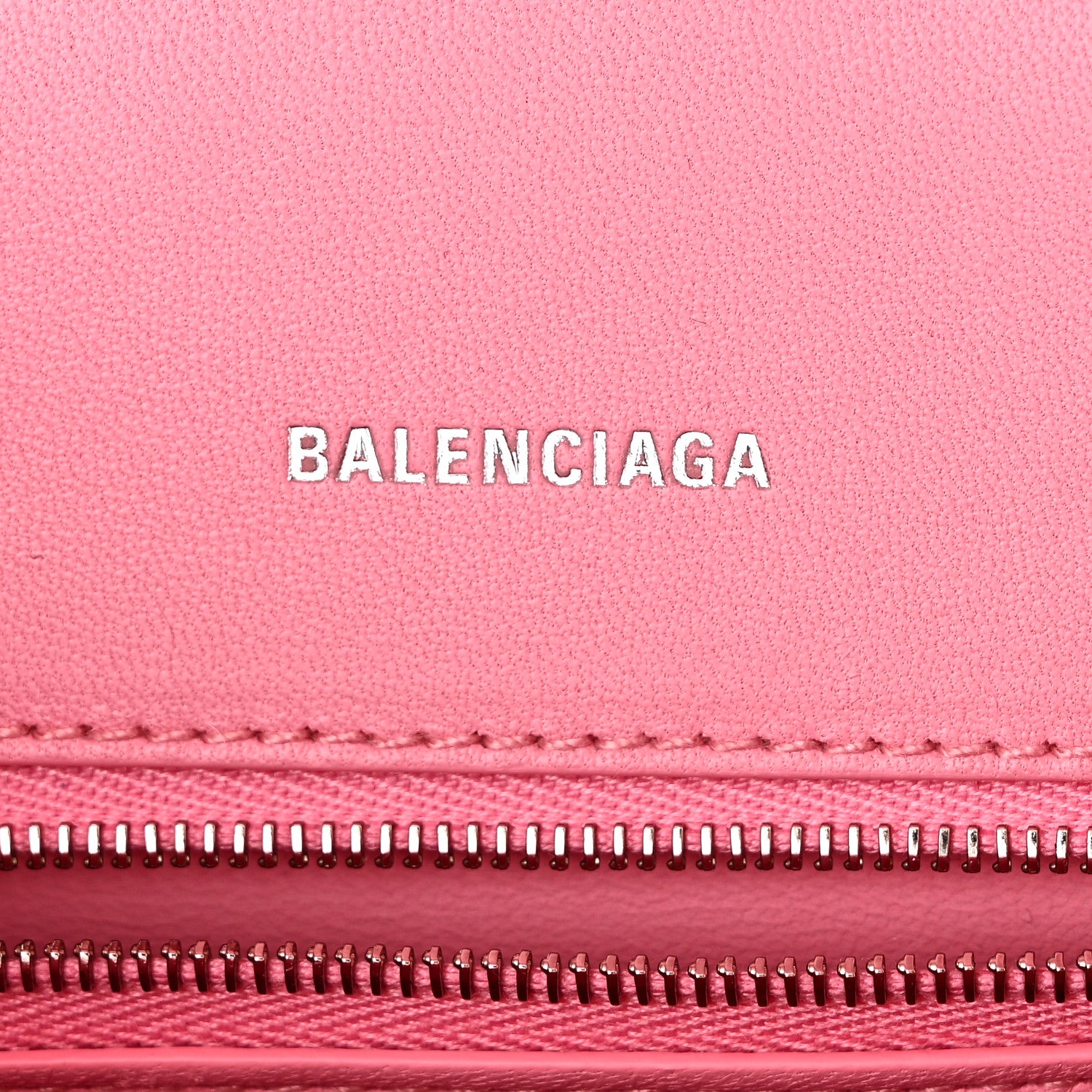 Balenciaga Curly Faux Shearling Small Hourglass Top Handle Bag Sweet Pink Pink 6 of 11