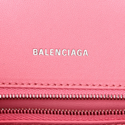 Balenciaga Curly Faux Shearling Small Hourglass Top Handle Bag Sweet Pink Pink 6 of 11