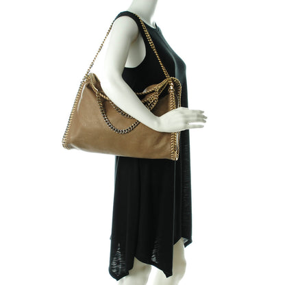 Stella McCartney Faux Leather Falabella Fold Over Tote Brown 2 of 6