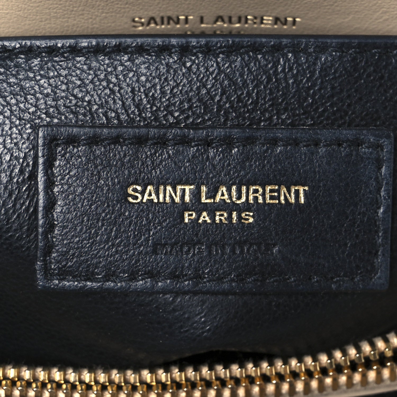 Saint Laurent Calfskin Y Quilted Monogram Small Loulou Chain Satchel Dark Beige 7 of 10