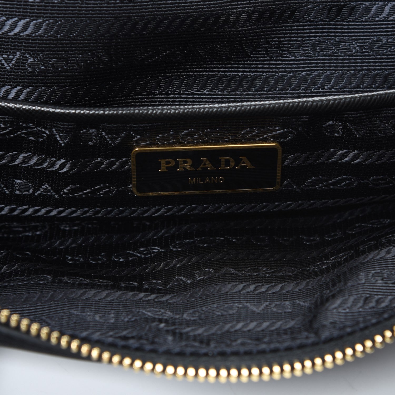 Prada Saffiano Tessuto Nylon Tote Nero Black 7 of 9