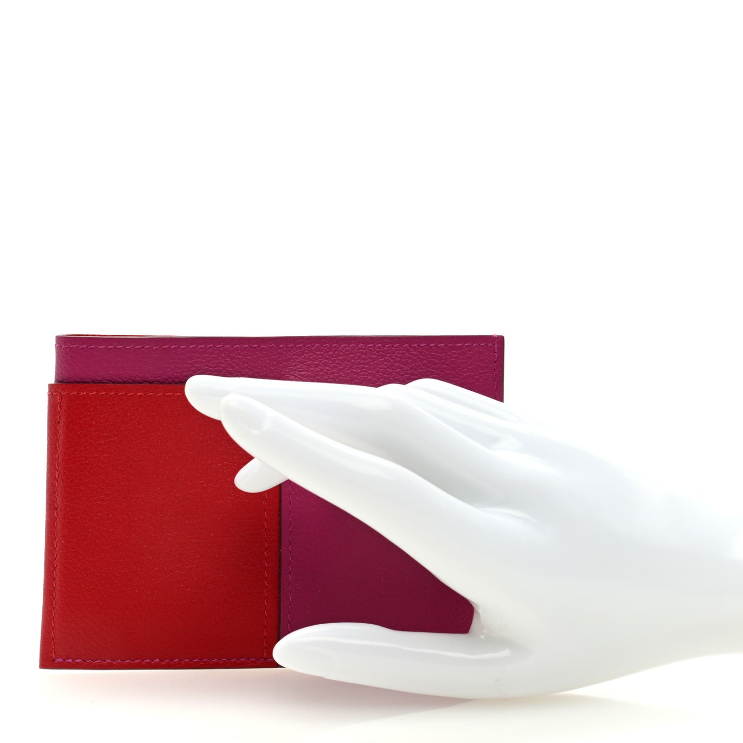 Evercolor Evergrain Necto Card Holder Rose Pourpe Rouge Piment Rouge De Coeur