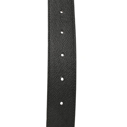 Louis Vuitton Calfskin Monogram 30mm LV Initiales Reversible Belt 80 32 Black 6 of 8