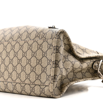 Balenciaga X GUCCI GG Supreme Monogram Neo Classic Silver Hardware City Beige Ebony 10 of 12