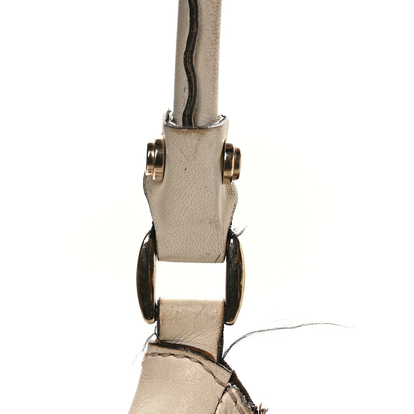 Monogram Large D Gold Hobo Off White