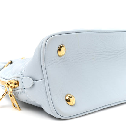 Louis Vuitton Calfskin Bubblegram Alma BB Ice Blue 9 of 10
