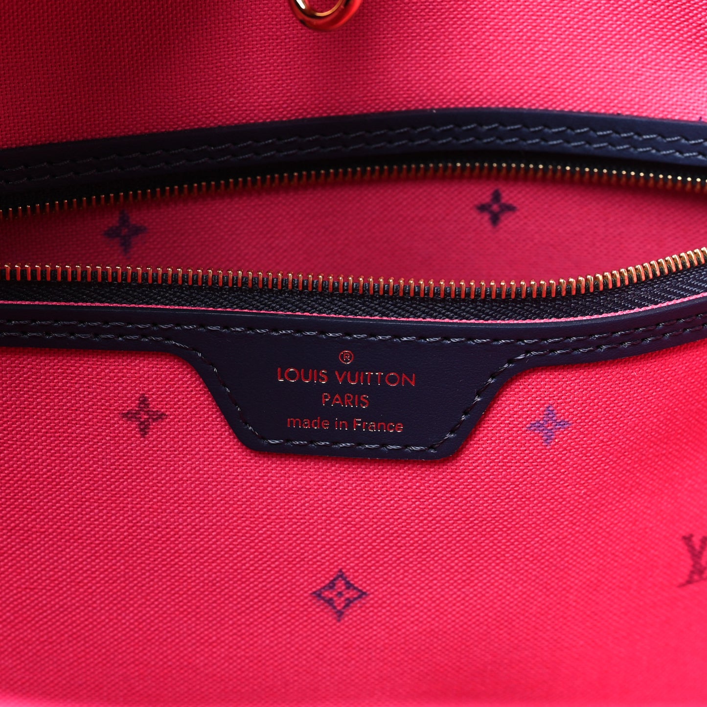 Monogram Giant Spring In The City Neverfull MM Midnight Fuchsia