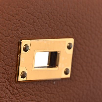 Hermes Evercolor Kelly Wallet To Go Gold 11 of 12