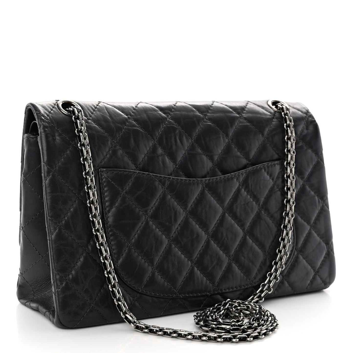Aged Calfskin Quilted 2.55 Reissue 226 Flap Grey