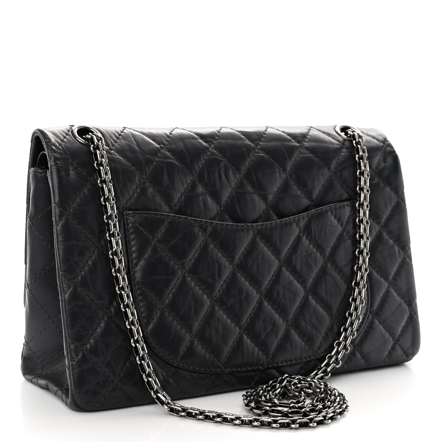 Chanel Aged Calfskin Quilted 2.55 Reissue 226 Flap Grey 3 of 11