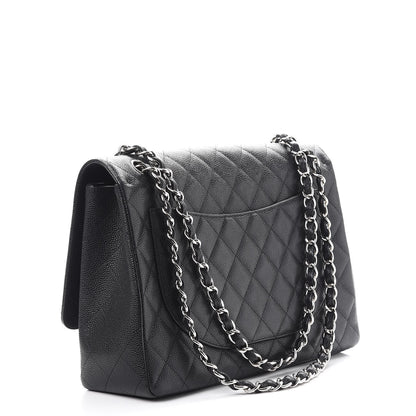 Chanel Caviar Quilted Maxi Single Flap Black 3 of 9
