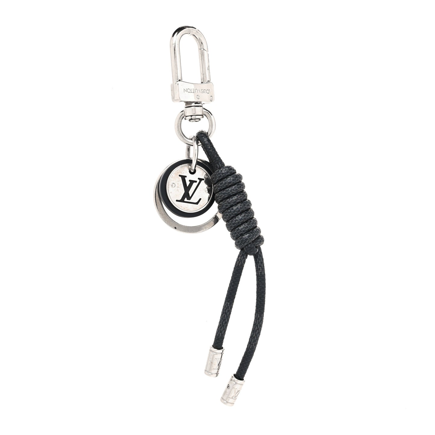 Palladium Damier Graphite Rope Bag Charm Key Holder