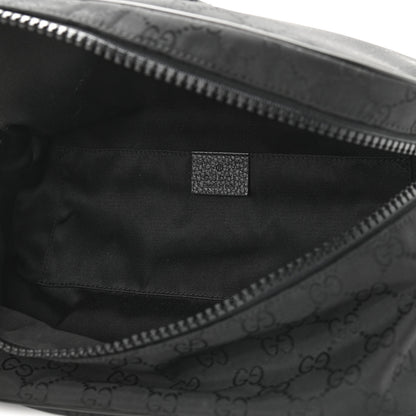 Gucci Nylon Monogram Fanny Pack Belt Bag Black 5 of 9