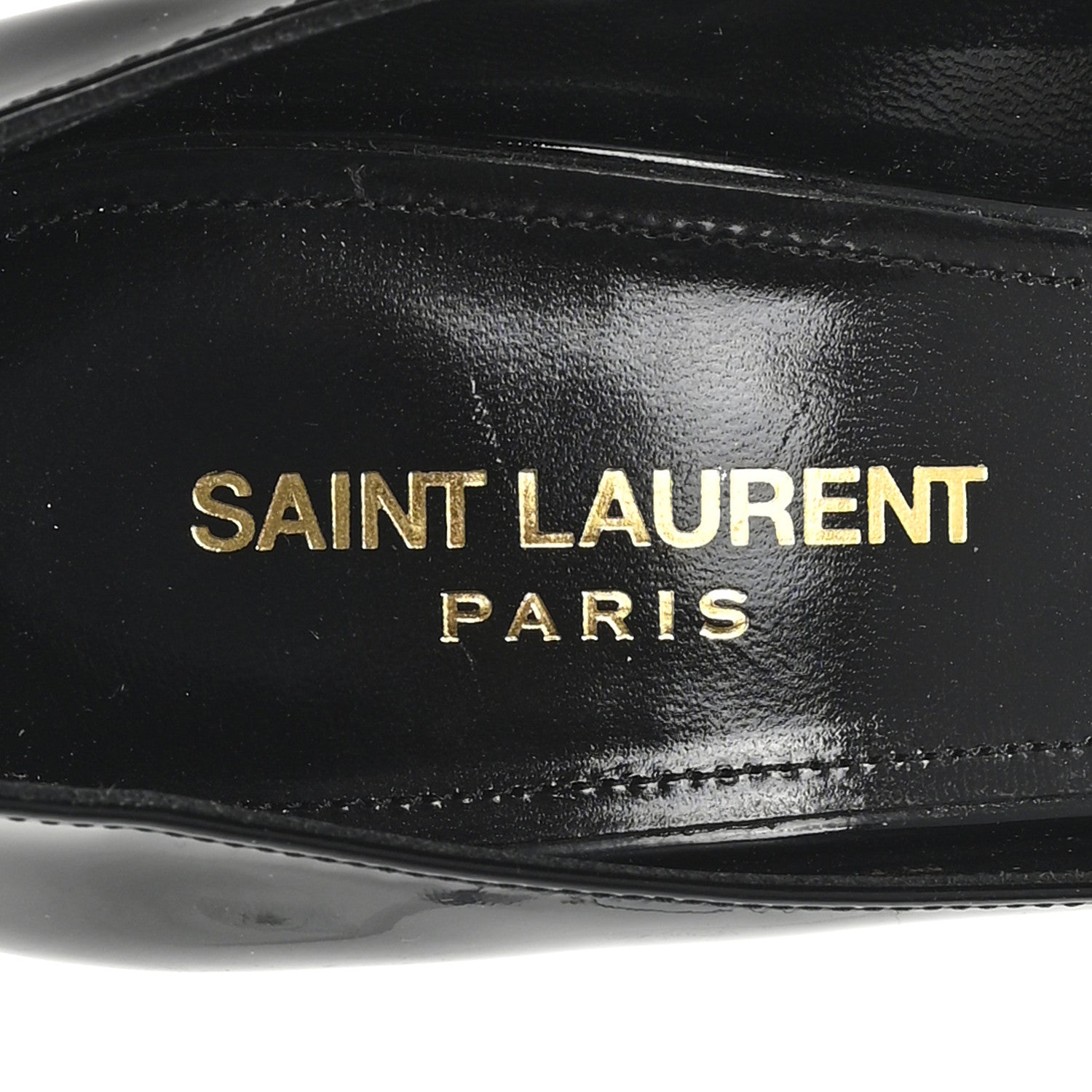 Saint Laurent Patent Calfskin Zoe 85 Pump 38 Black 8 of 10