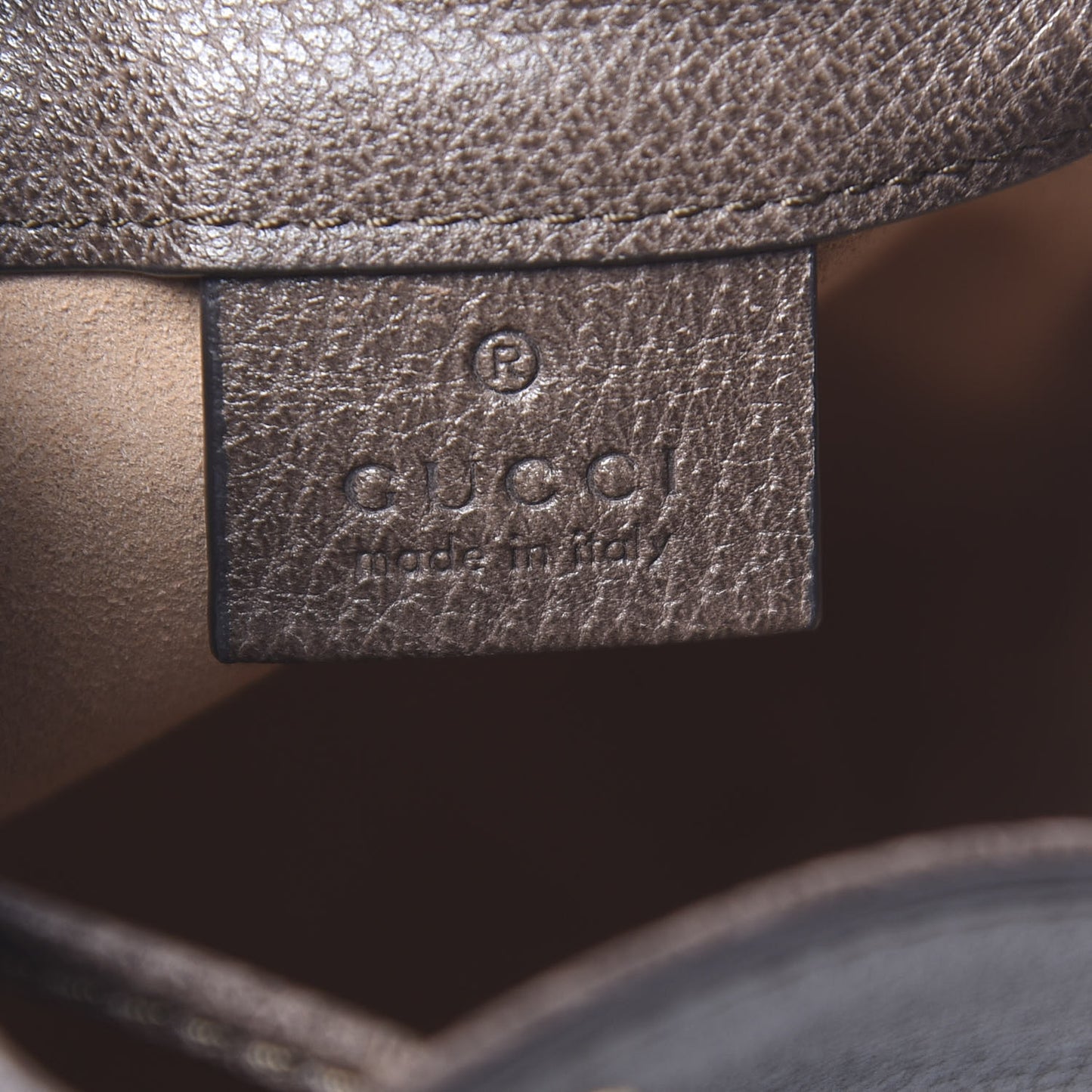 GG Supreme Monogram Web Mini Ophidia Bucket Bag Brown