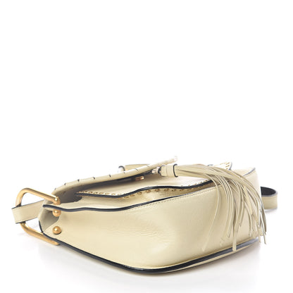Chloe Calfskin Small Hudson Shoulder Bag Lace White 4 of 8
