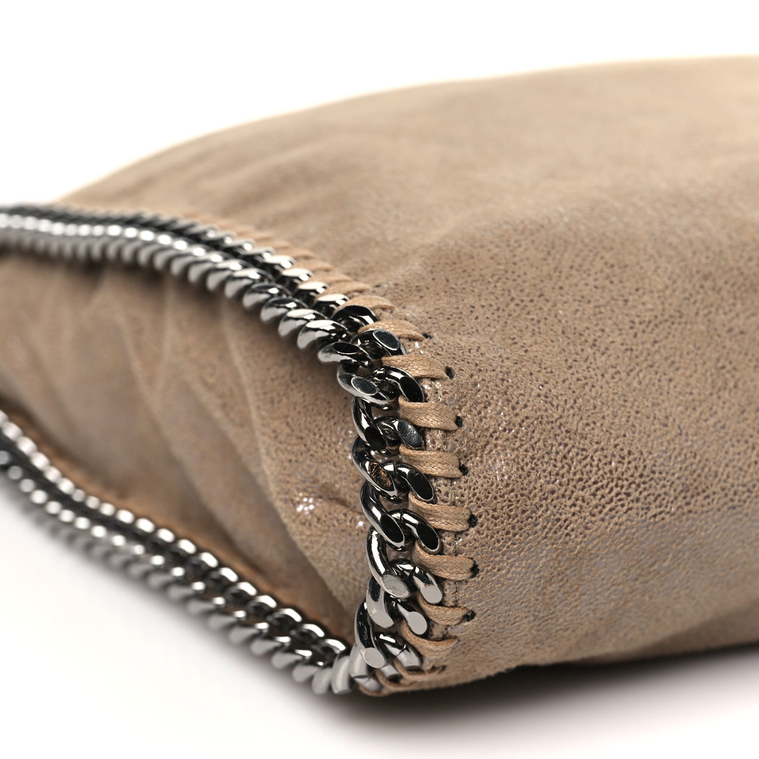 Stella McCartney Shaggy Deer Falabella Fold Over Tote Taupe 10 of 11