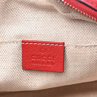 Gucci Pebbled Calfskin Small Soho Disco Bag Tabasco Red 6 of 10
