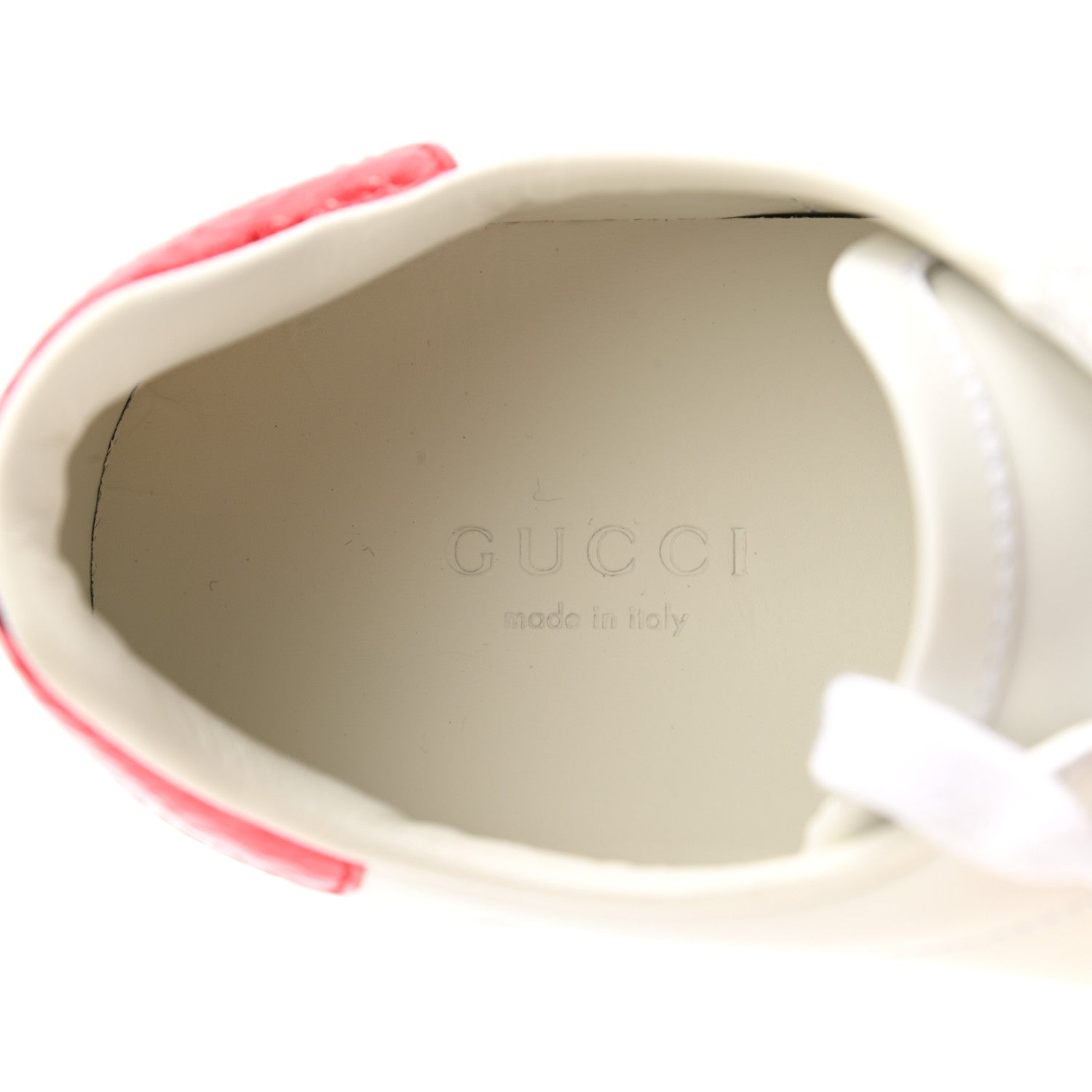 Gucci Calfskin Ayers Bee Embroidered Womens Ace Sneakers 36.5 White Green 8 of 10